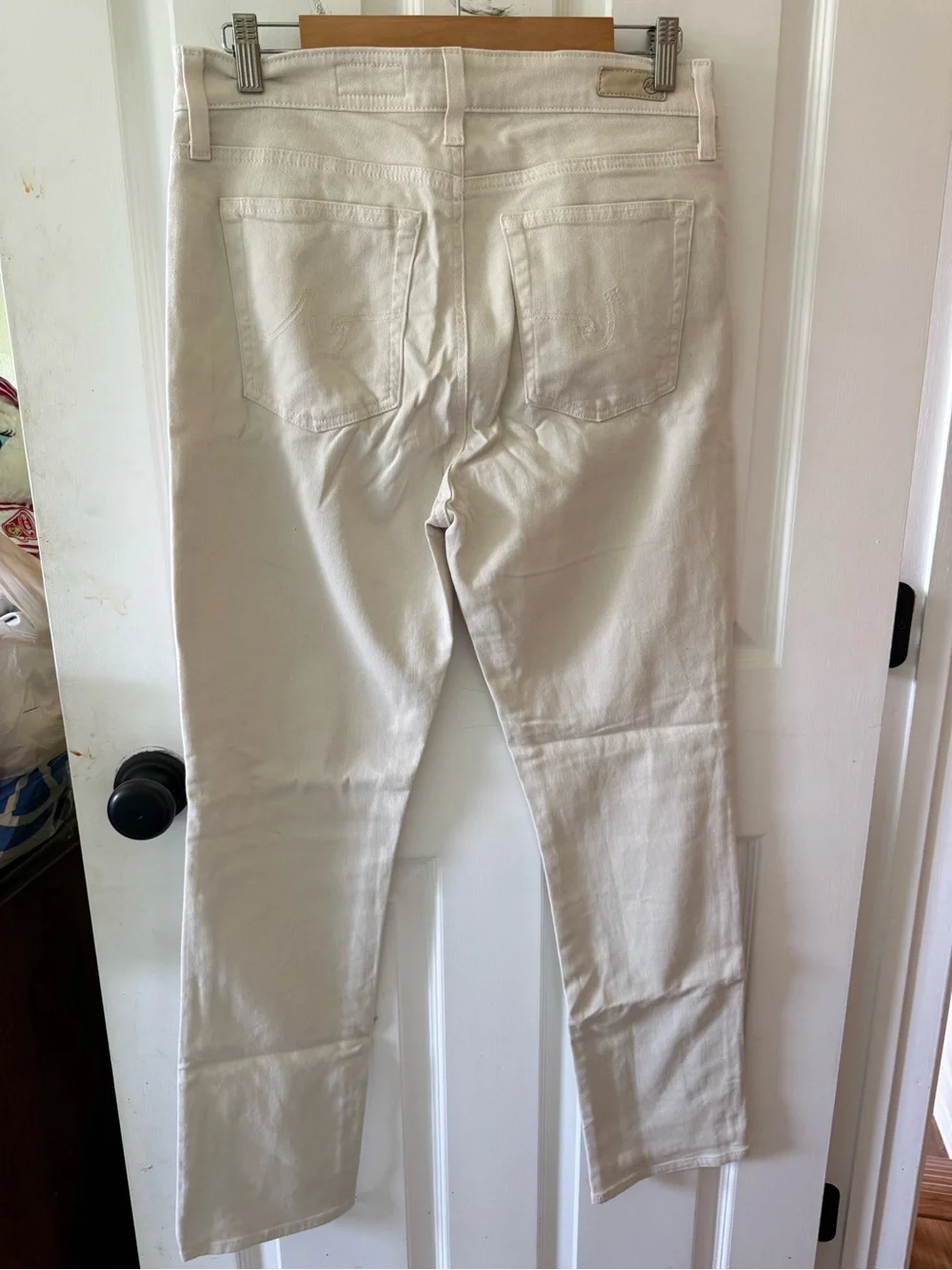 AG Cream Straight Jeans size 32R